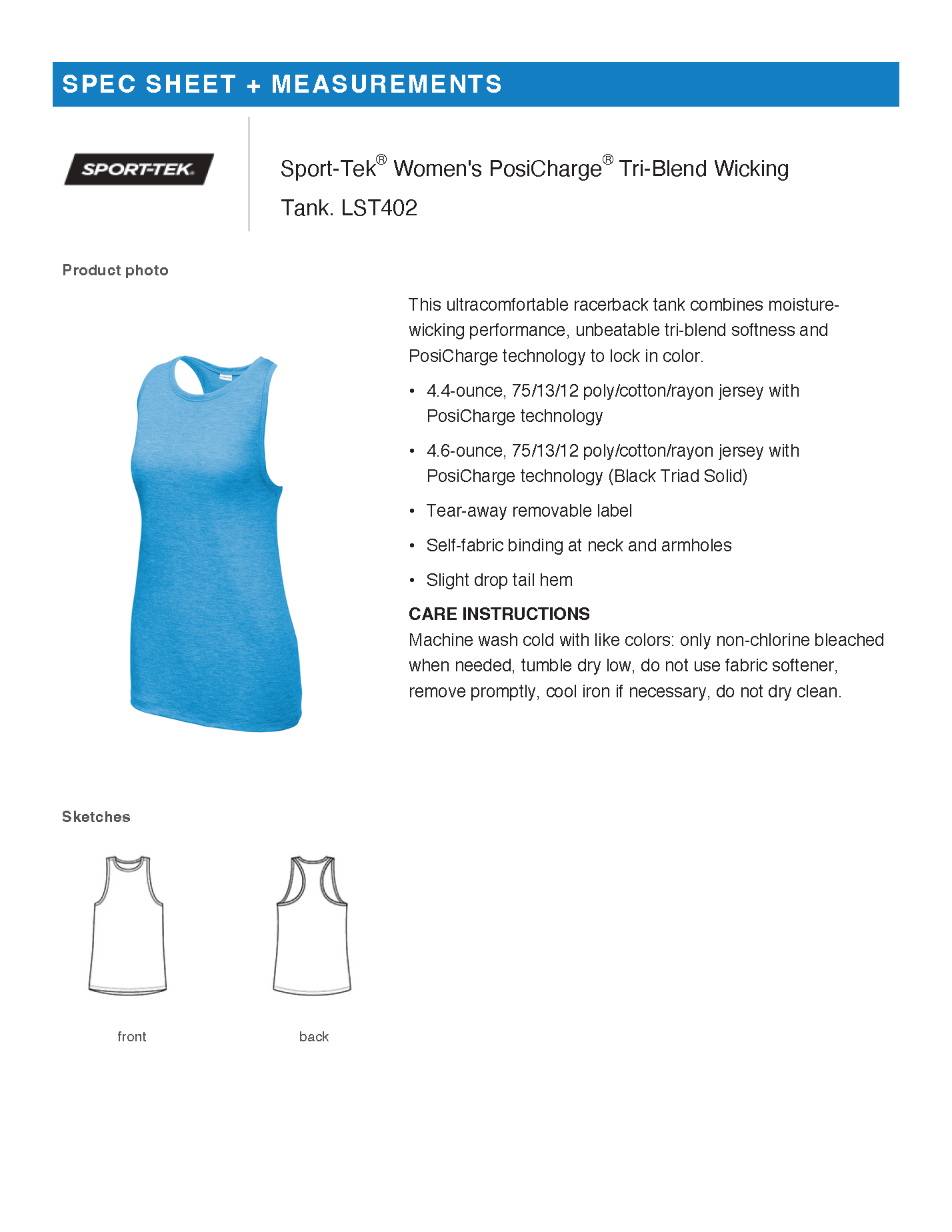 No Goal Was Met - Sport-Tek PosiCharge Tri-Blend Wicking Tank