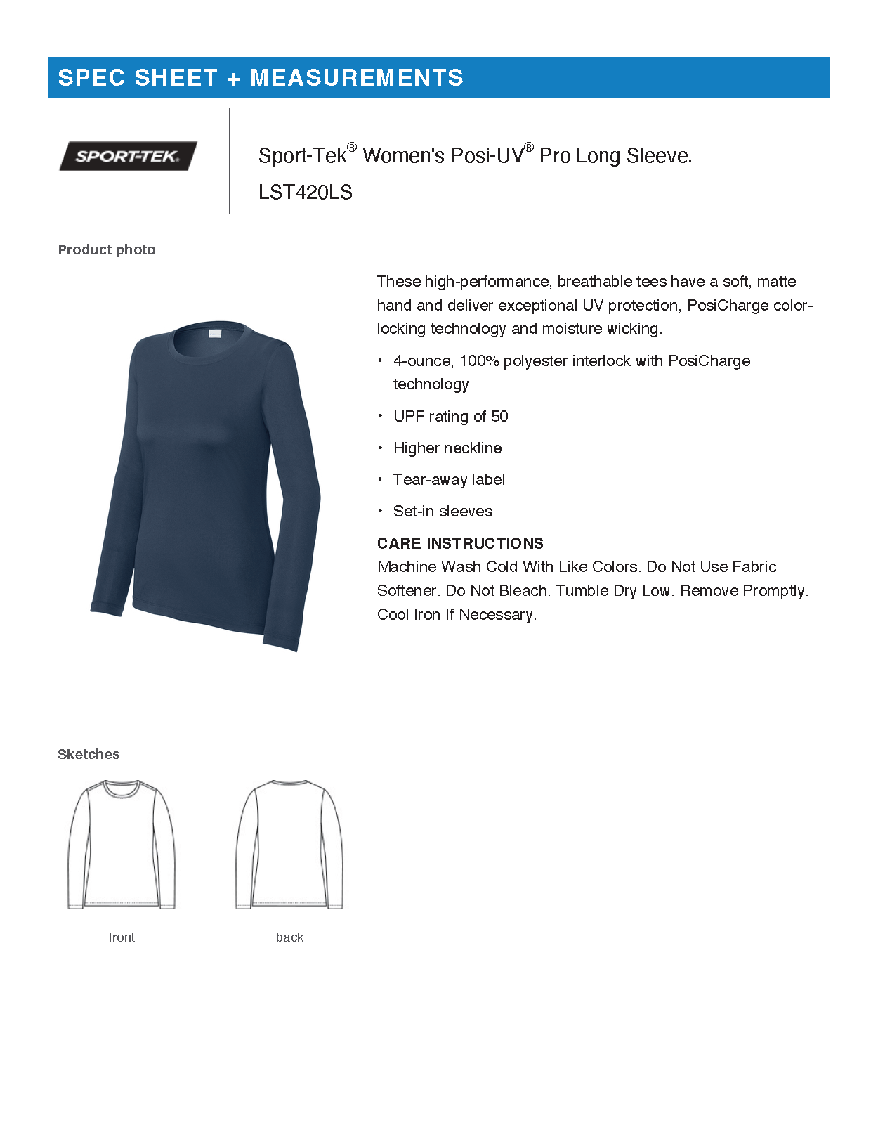 FiA Runs - Sport Tek Women's Posi-UV Pro Long Sleeve