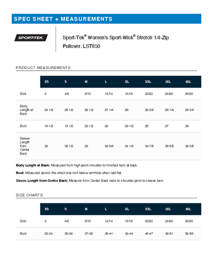 Sport Tek Sport-Wick Stretch 1/4-Zip Pullover.EAST