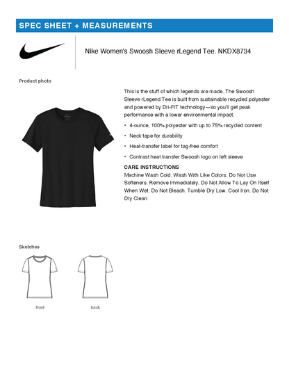 FiA Gear - Nike Women's Swoosh Sleeve rLegend Tee