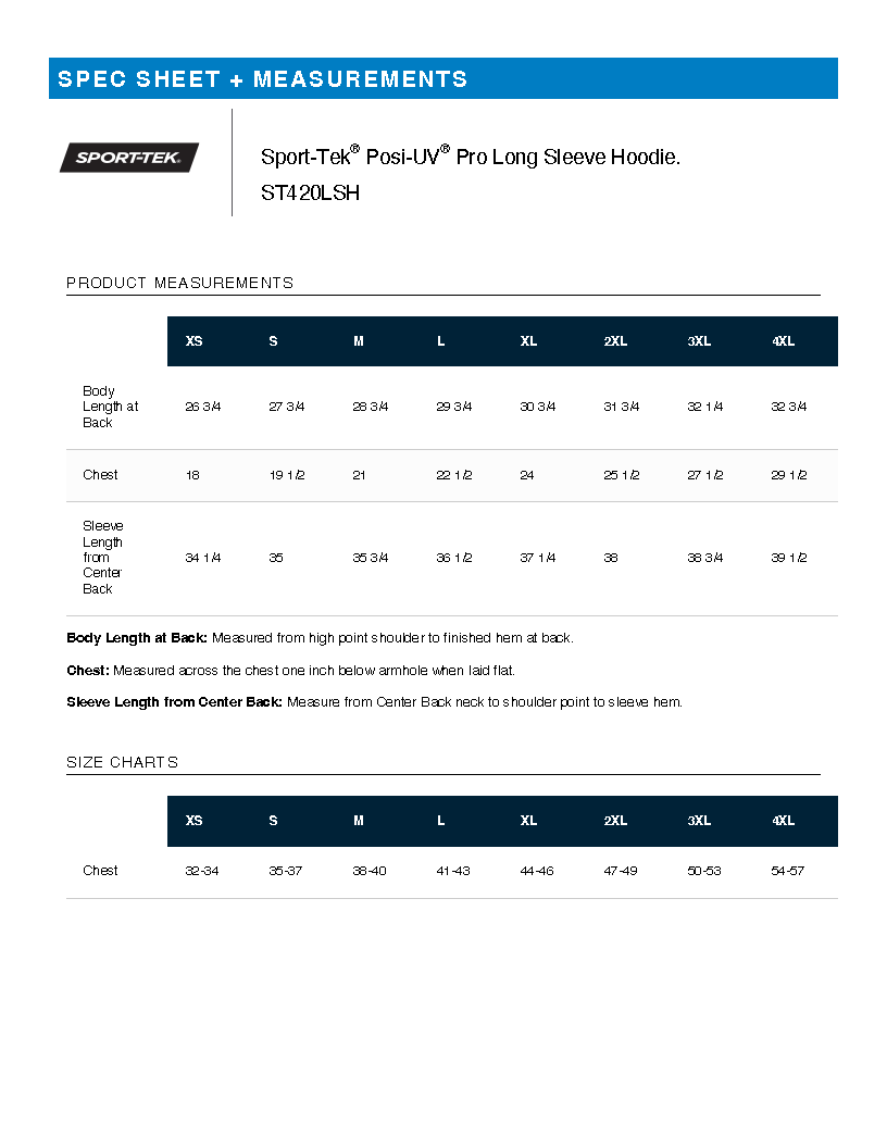 FiA Gear Sport-Tek Posi-UV Pro Long Sleeve Hoodie