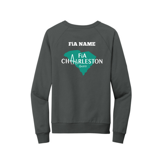 Charleston, SC - PERSONALIZED Allmade Unisex Organic French Terry Crewneck Sweatshirt