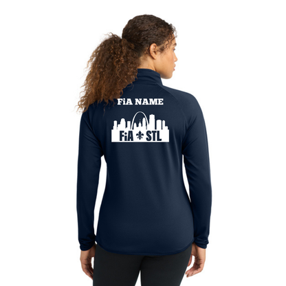 St. Louis, MO - PERSONALIZED Sport Tek Sport-Wick Stretch 1/4-Zip Pullover