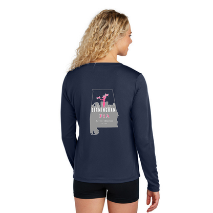 Birmingham, AL - Sport Tek Long Sleeve Performance V-Neck Tee