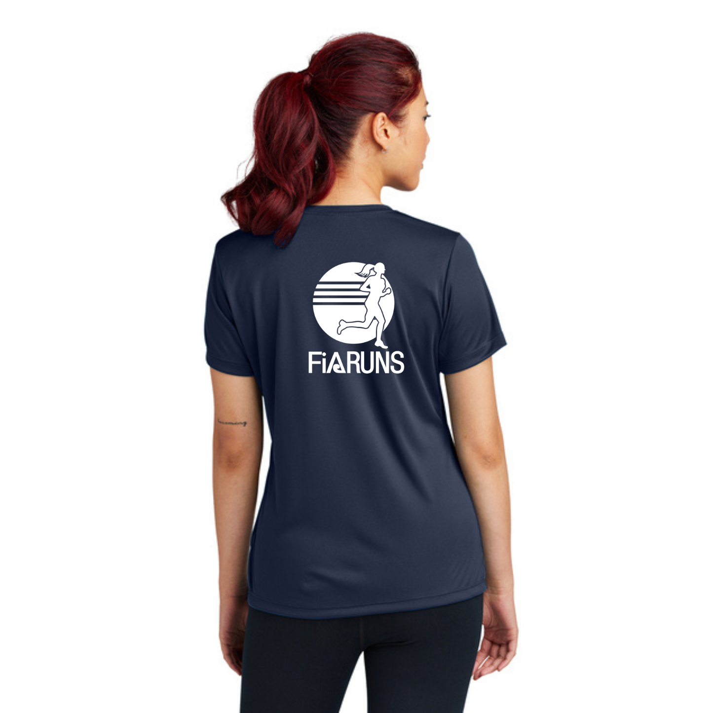 FiA Runs - Sport Tek V-Neck Short Sleeve Performance Tee