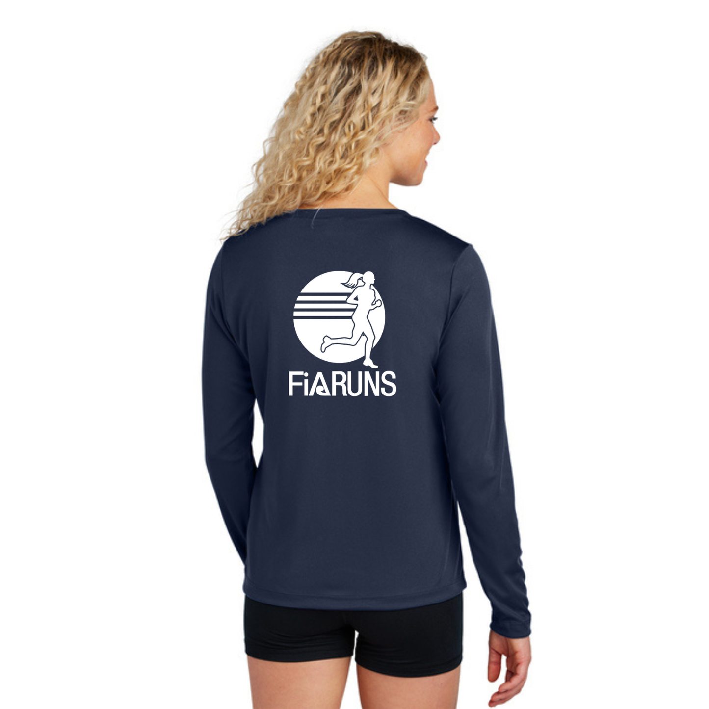 FiA Runs - Sport Tek Long Sleeve Competitor V-Neck Tee