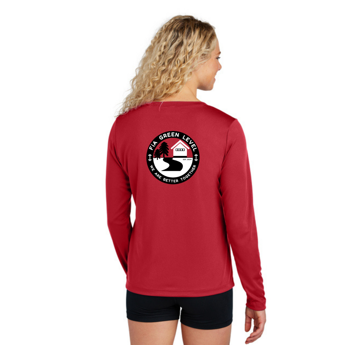Green Level, NC - Sport Tek Long Sleeve Performance V-Neck Tee
