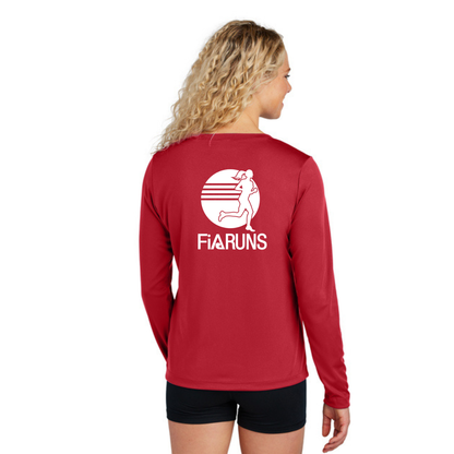 FiA Runs - Sport Tek Long Sleeve Competitor V-Neck Tee