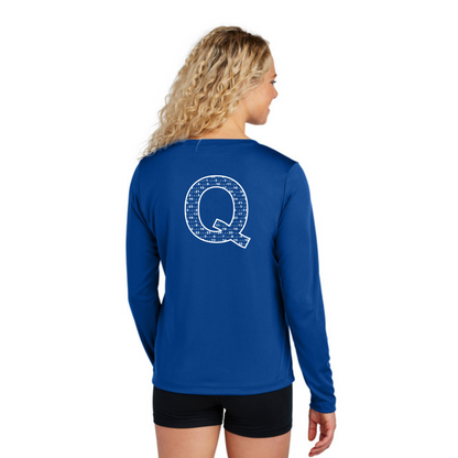 Q Shirt - Sport Tek Long Sleeve V-Neck Tee