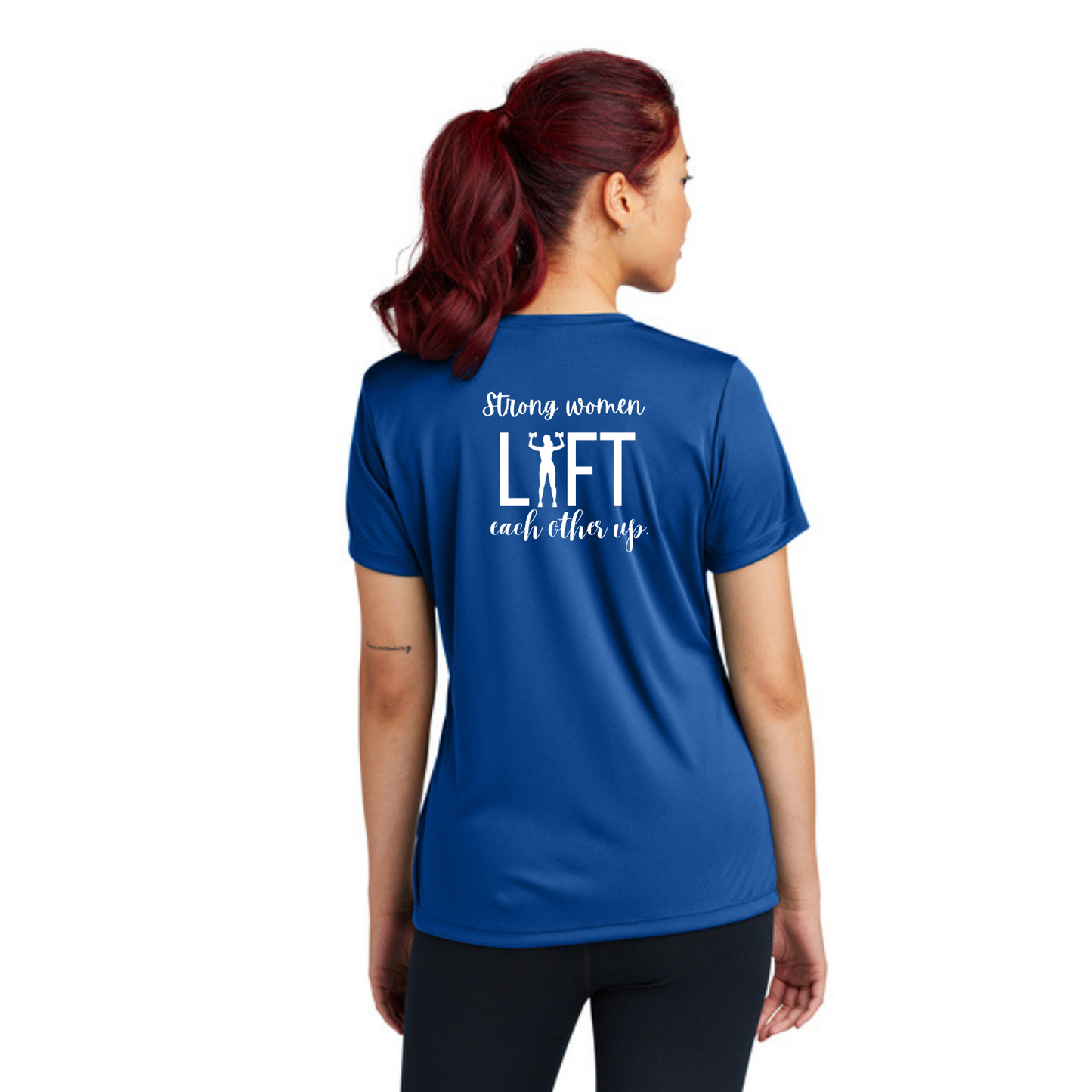 Strong Women - Sport Tek Short Sleeve V-Neck Performance Tee