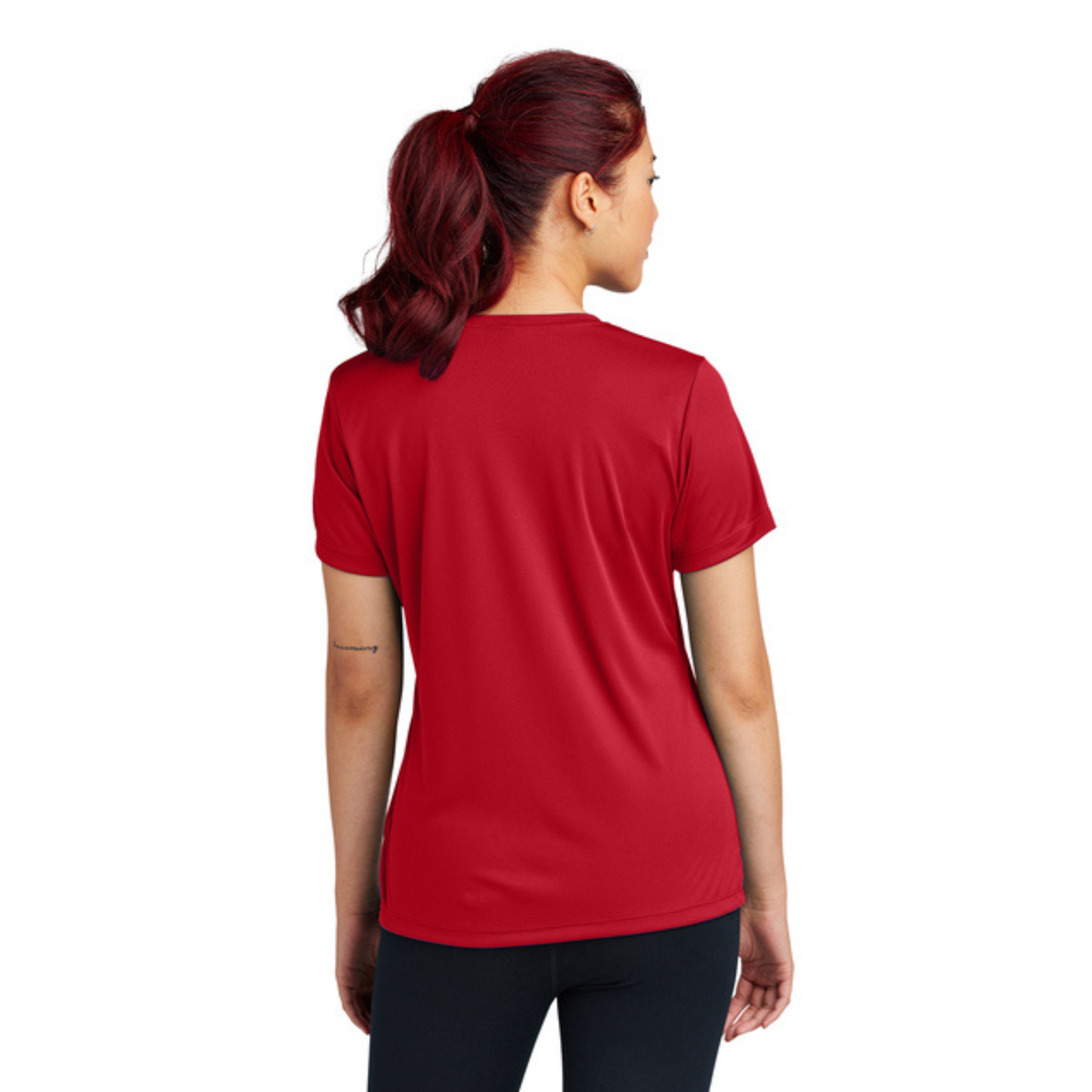 Sport Tek Crew Neck Short Sleeve Performance Tee.WEST