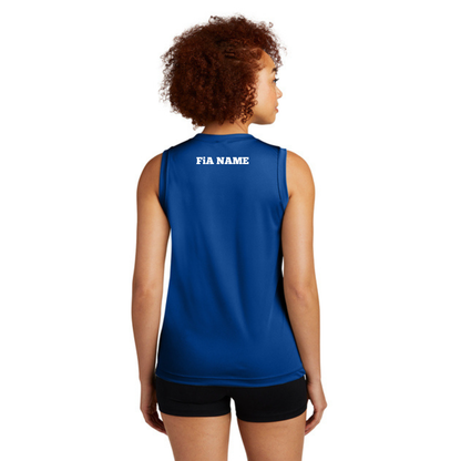 PERSONALIZED Sport Tek Sleeveless Performance V-Neck Tee.WEST