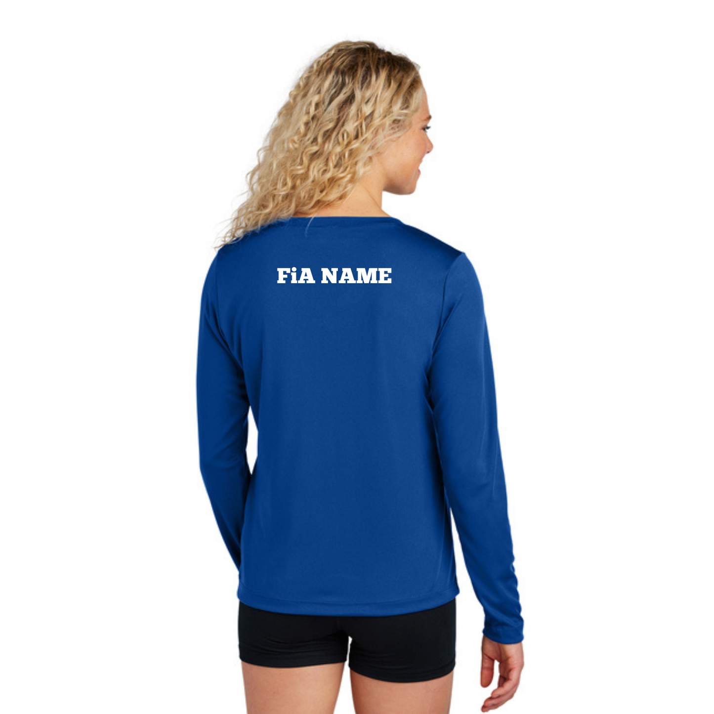 PERSONALIZED Sport Tek Long Sleeve Competitor V-Neck Tee.WEST