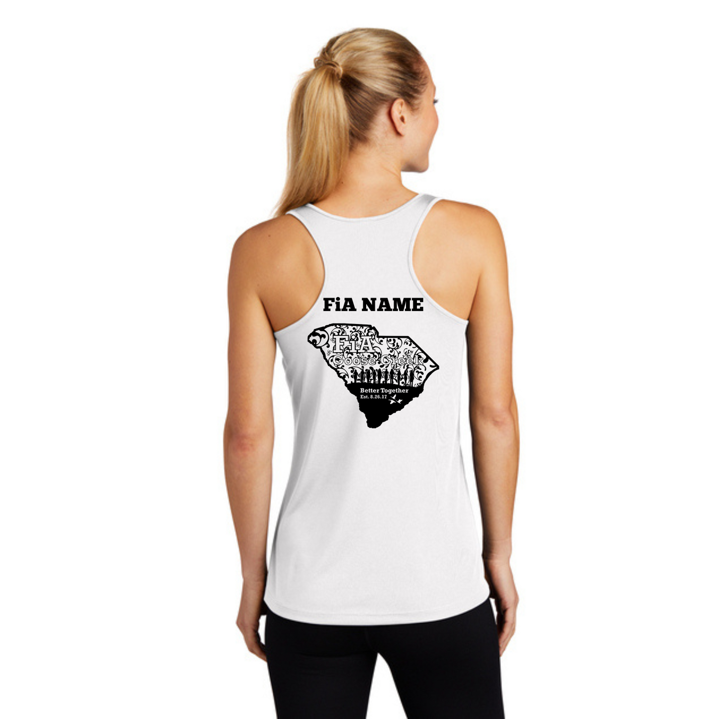 Goose Creek, SC - PERSONALIZED Sport Tek Racerback Tank