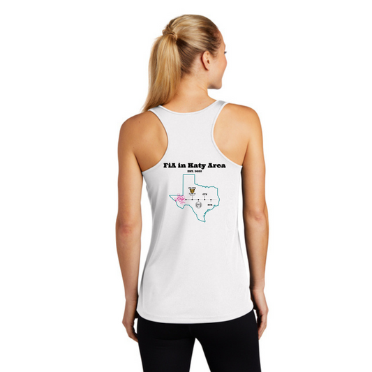 FINAL SALE - Sport Tek Tank - FiA in Katy Anniversary White SMALL