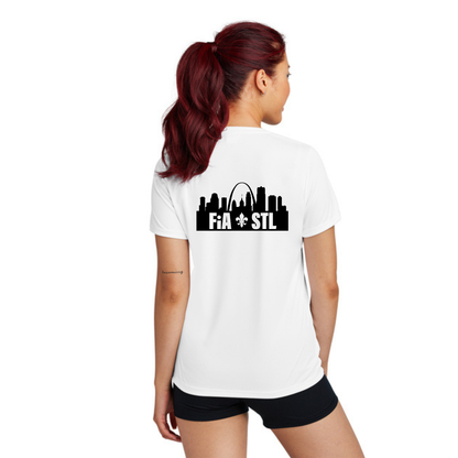 St. Louis, MO - Sport Tek V-Neck Short Sleeve Performance Tee