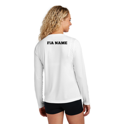 PERSONALIZED Sport Tek Long Sleeve Competitor V-Neck Tee.WEST