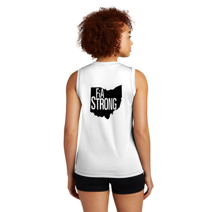 FiA Strong - Sport Tek Sleeveless Performance V-Neck Tee