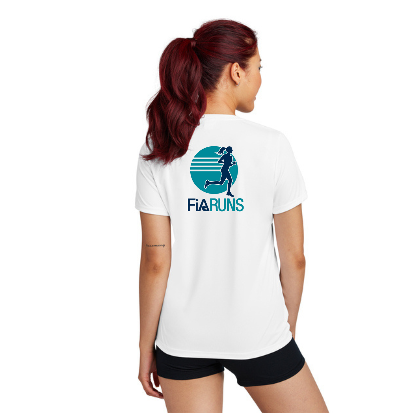 FiA Runs - Sport Tek V-Neck Short Sleeve Performance Tee