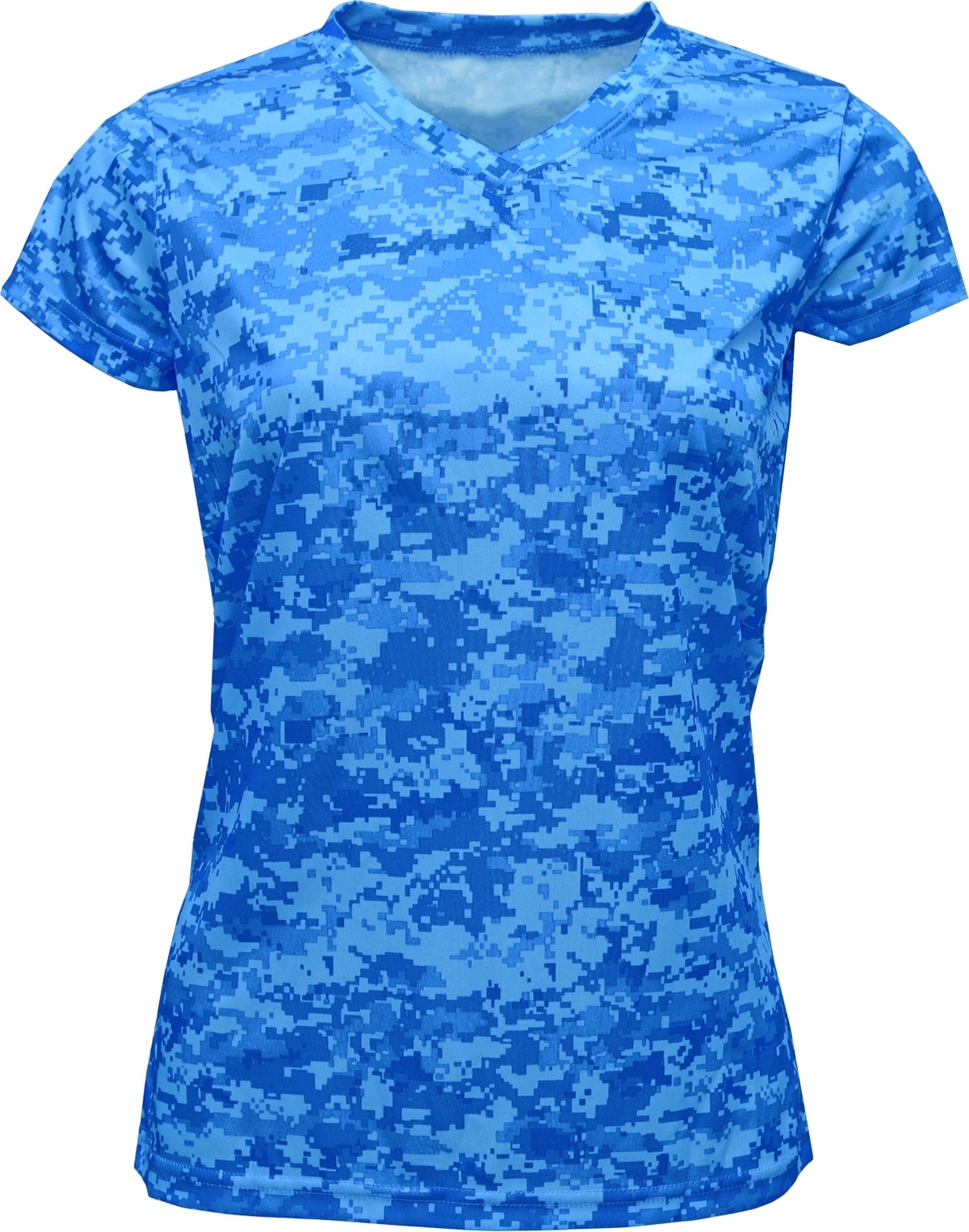 BAW CM17 Blue Camo — official blank garment front, color reference