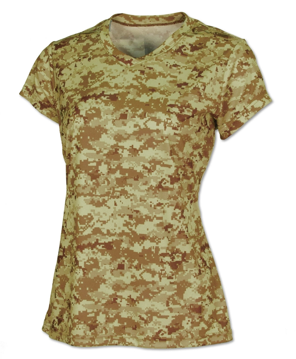 BAW CM17 Desert Camo — official blank garment front, color reference