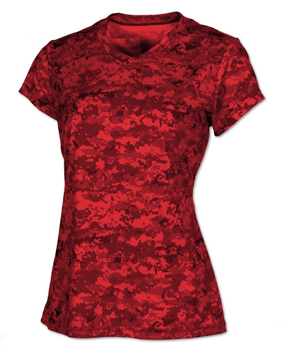 BAW CM17 Maroon Camo — official blank garment front, color reference