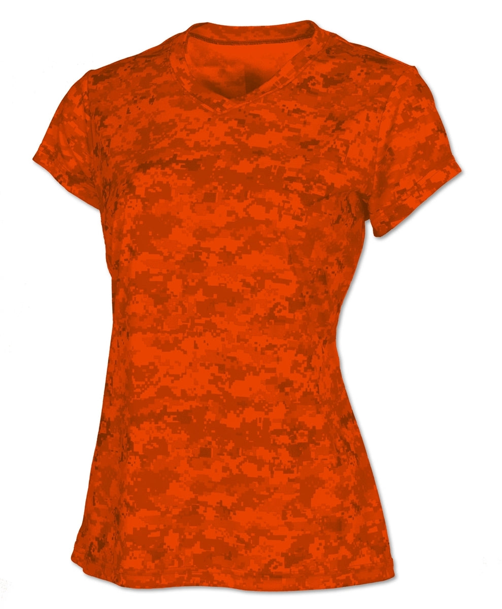 BAW CM17 Orange Camo — official blank garment front, color reference