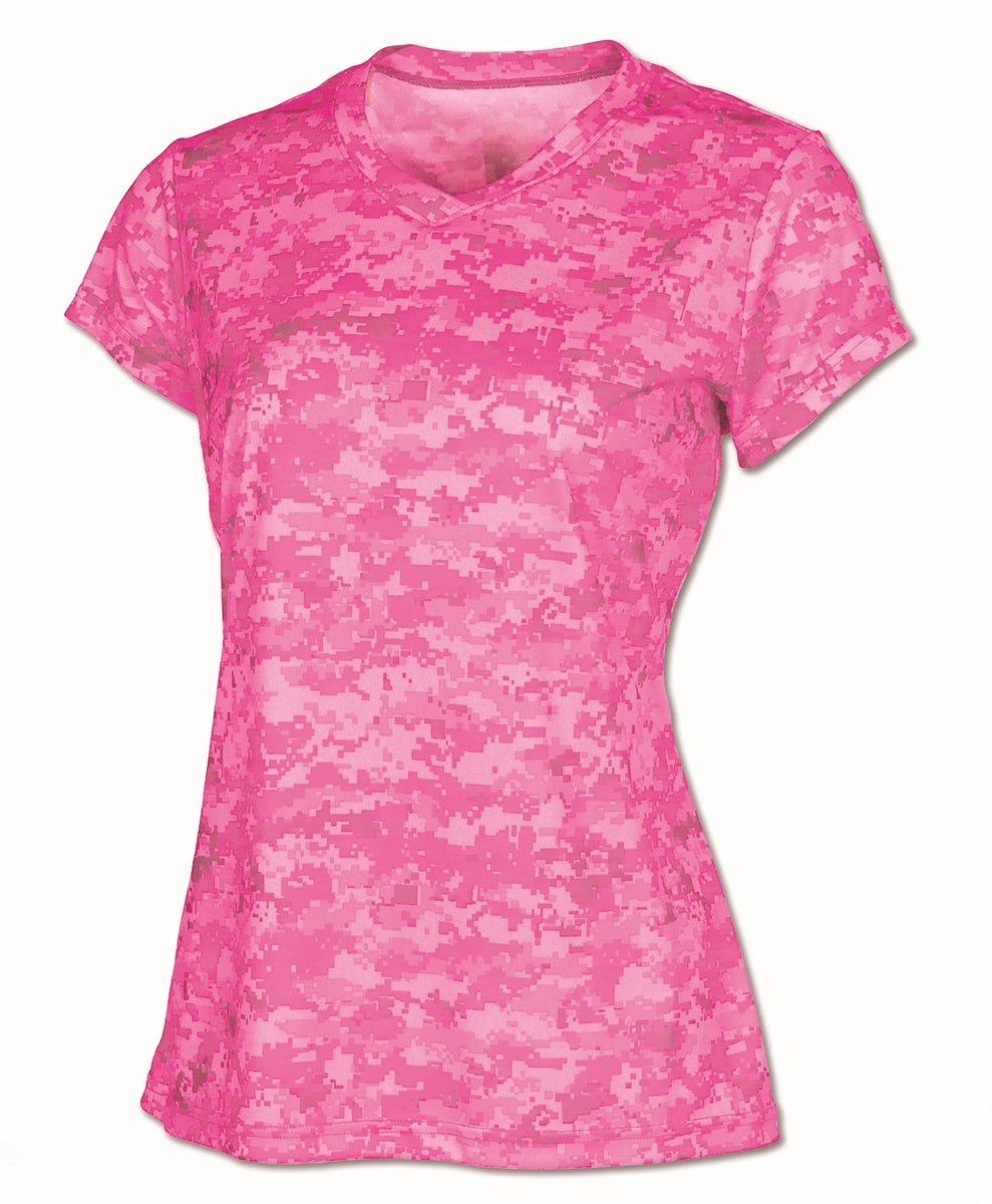 BAW CM17 Pink Camo — official blank garment front, color reference