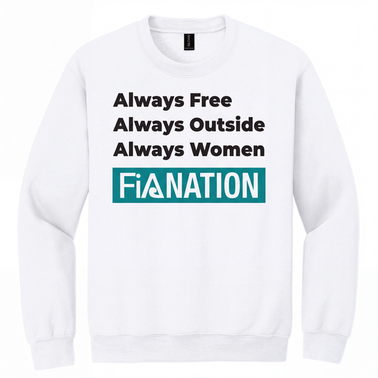 FiA Always – White – front mockup