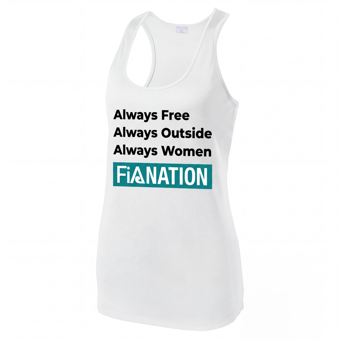 FiA Always – White – front mockup