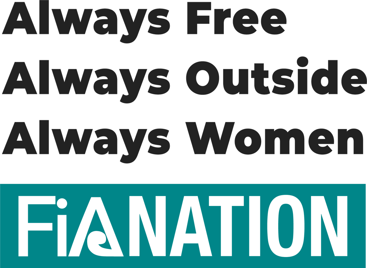 FiA Always original campaign artwork: Always Free, Always Outside, Always Women, FiA Nation