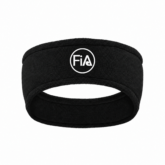 FiA Gear Stretch Fleece Headband in Black