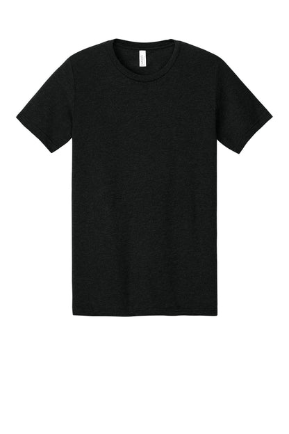 BELLA+CANVAS BC3413 Black Heather Triblend — official blank garment front, color reference