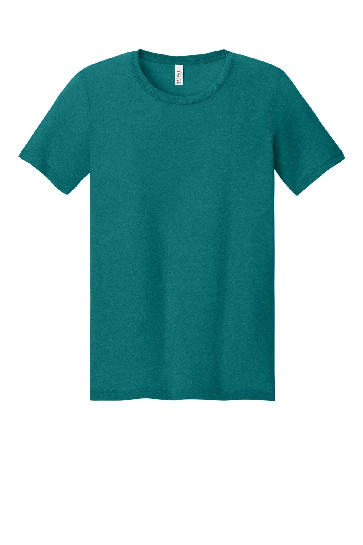 BELLA+CANVAS BC3413 Teal Triblend — official blank garment front, color reference