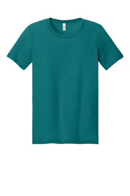 BELLA+CANVAS BC3413 Teal Triblend — official blank garment front, color reference