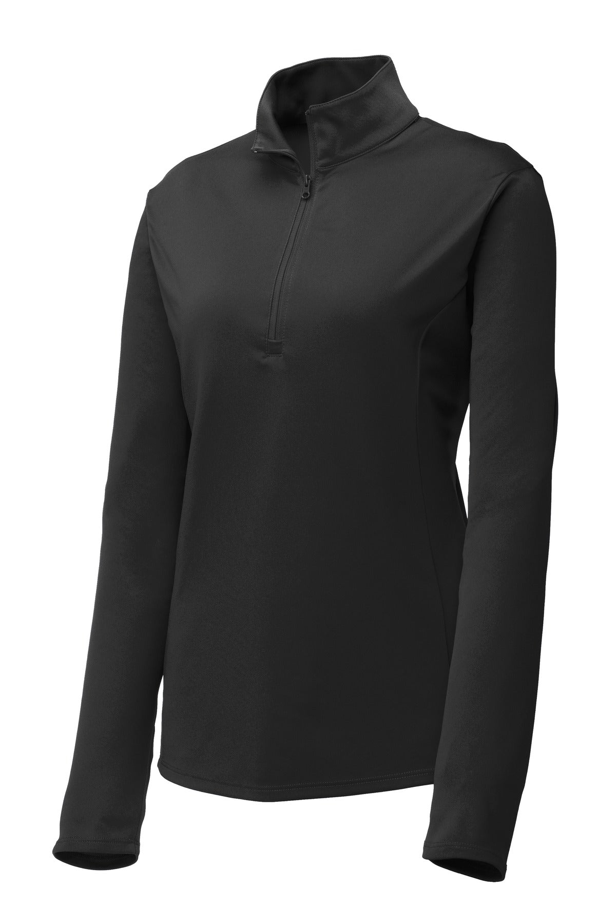 Sport-Tek LST357 Black — official blank garment front, color reference