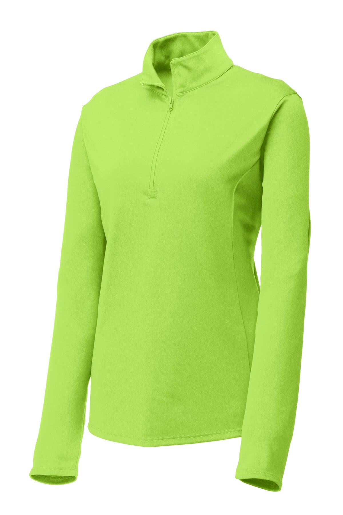 Sport-Tek LST357 Lime Shock — official blank garment front, color reference
