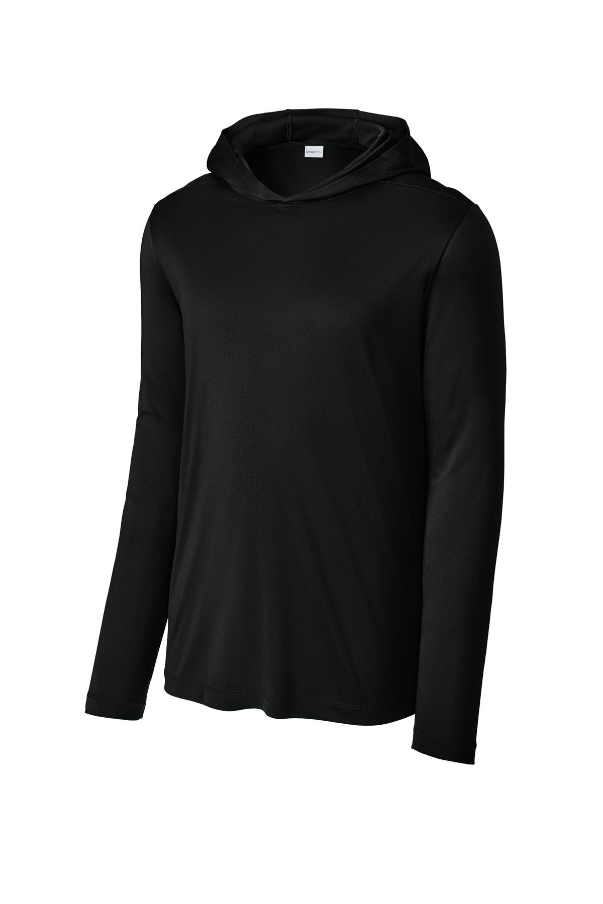 Sport-Tek ST420LSH Black — official blank garment front, color reference