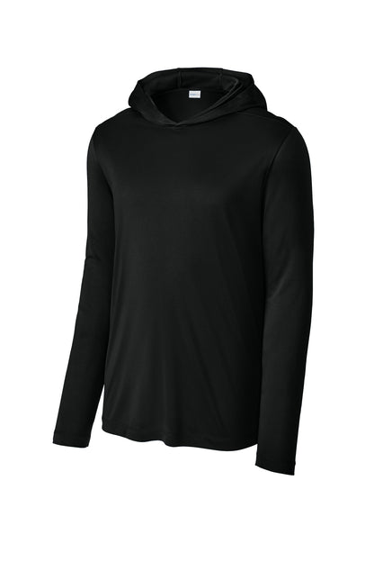 Sport-Tek ST420LSH Black — official blank garment front, color reference