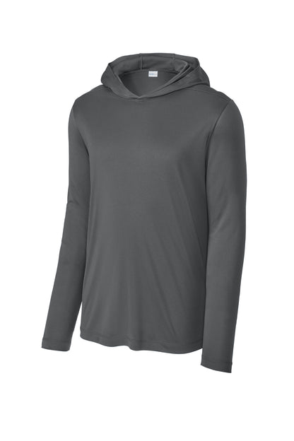 Sport-Tek ST420LSH Dark Smoke Grey — official blank garment front, color reference