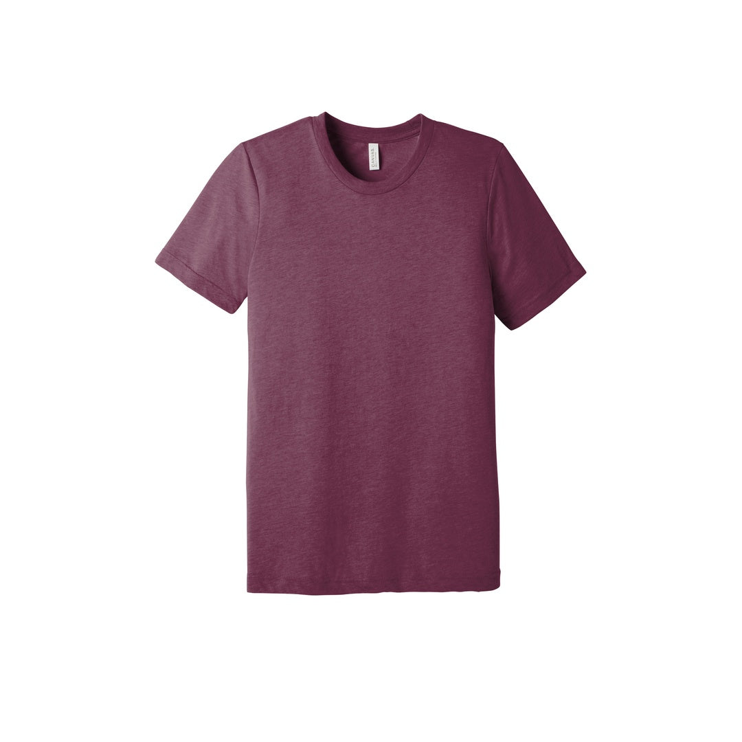 Bella Canvas BC3413 maroon triblend official color sample