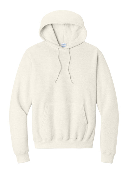 Core Fleece Hooded Sweatshirt in Oatmeal Heather — official garment color, front view
