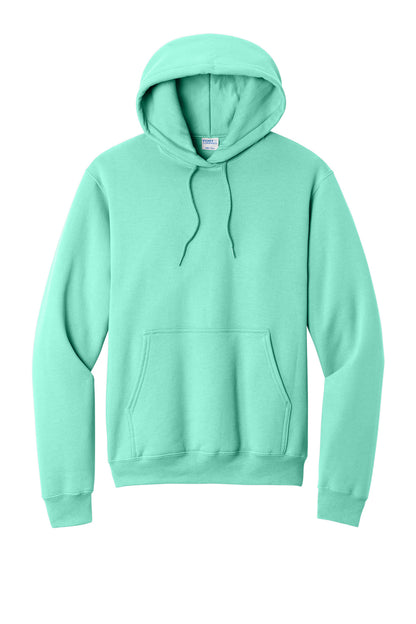 Core Fleece Hooded Sweatshirt in True Celadon — official garment color, front view